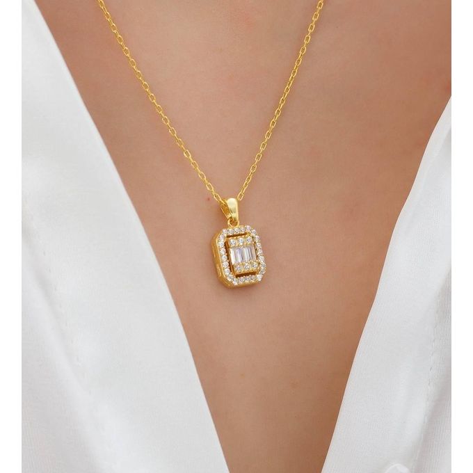 Radiant Rectangle Necklace