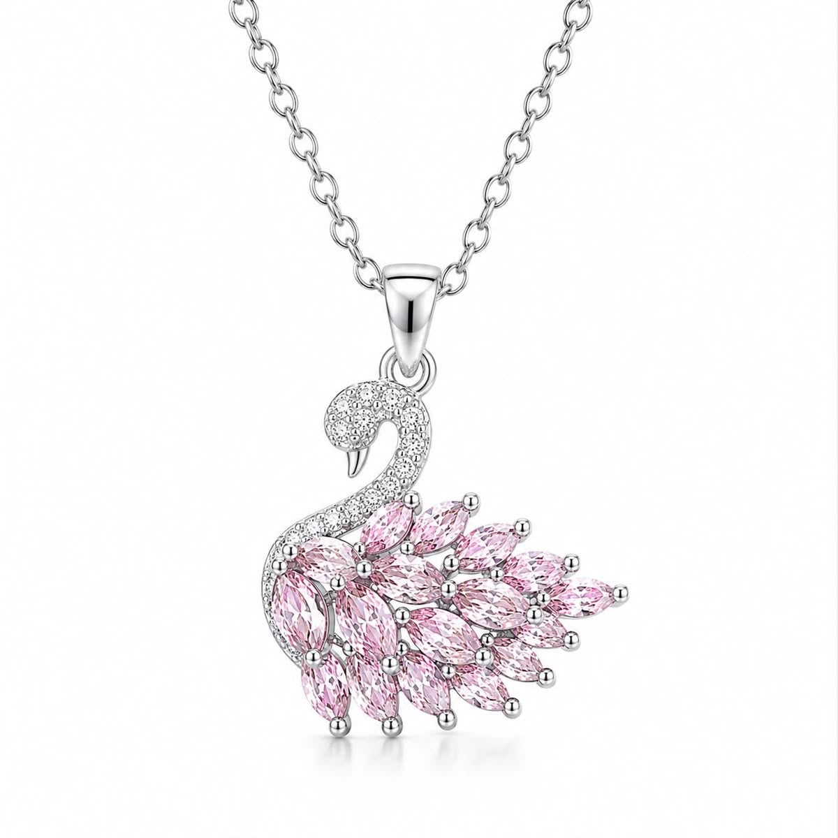 Swan silver pink