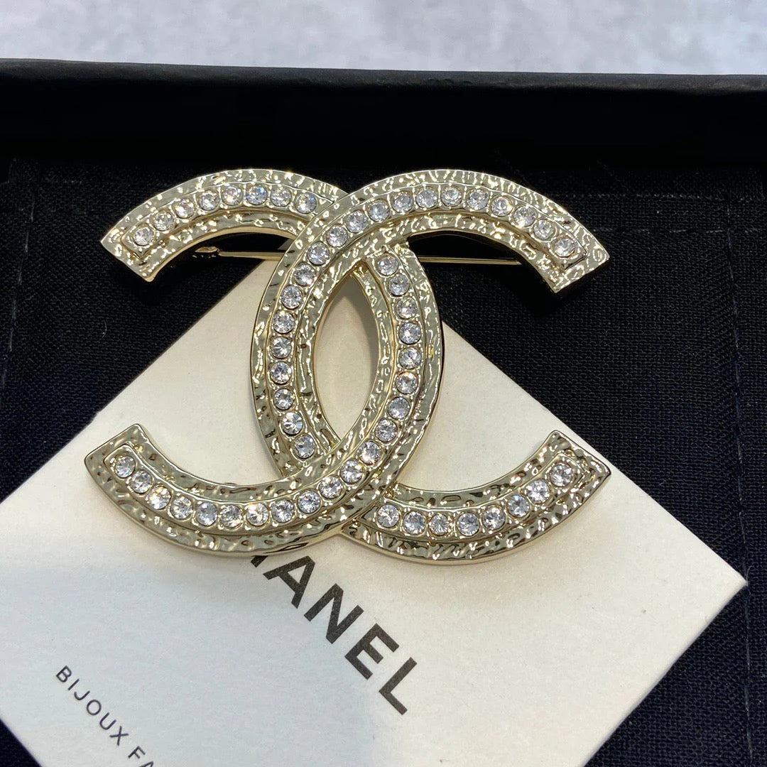 Crystal CC Brooch