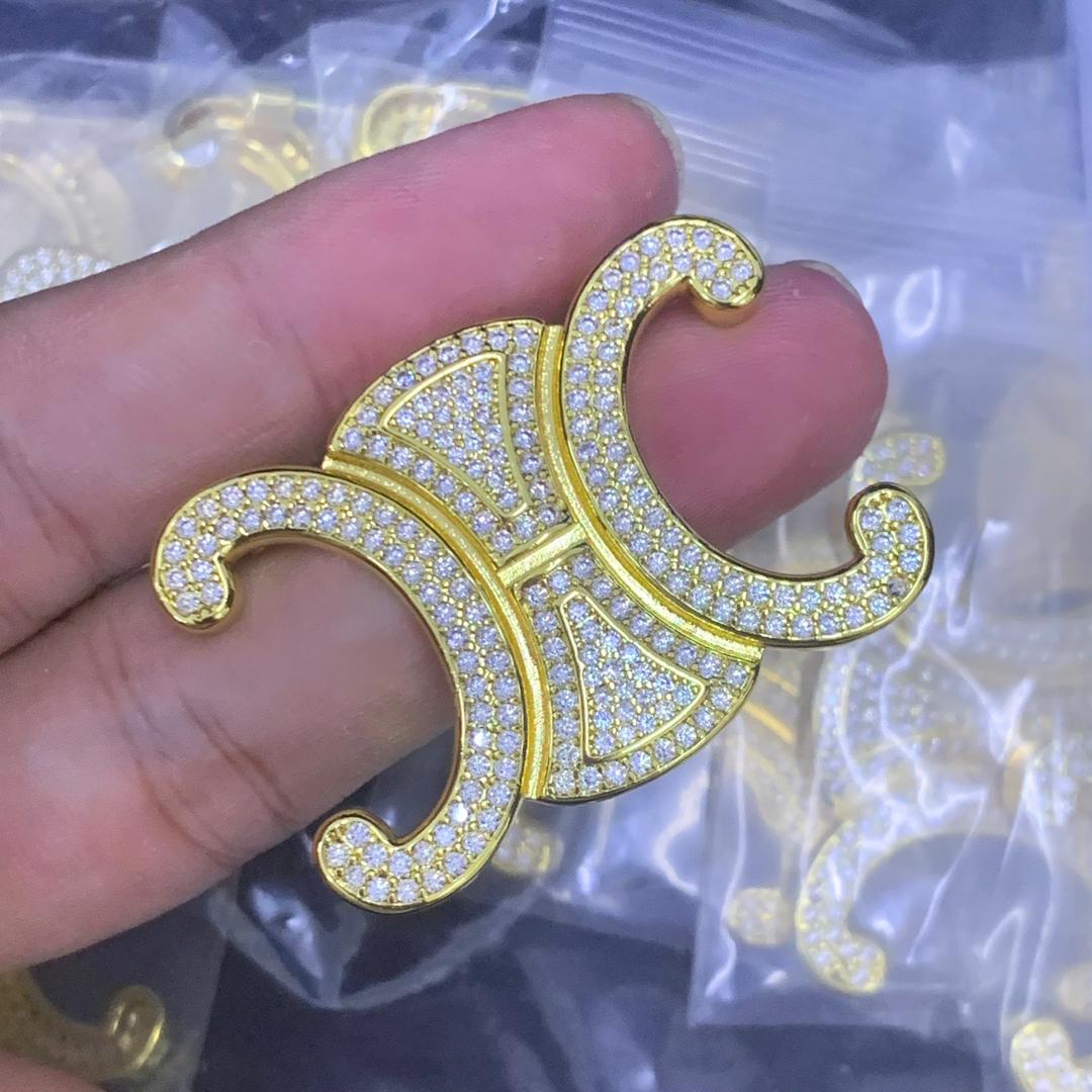 CelineBrooch Original mirror-finish stainless steel (stamped/branded)
