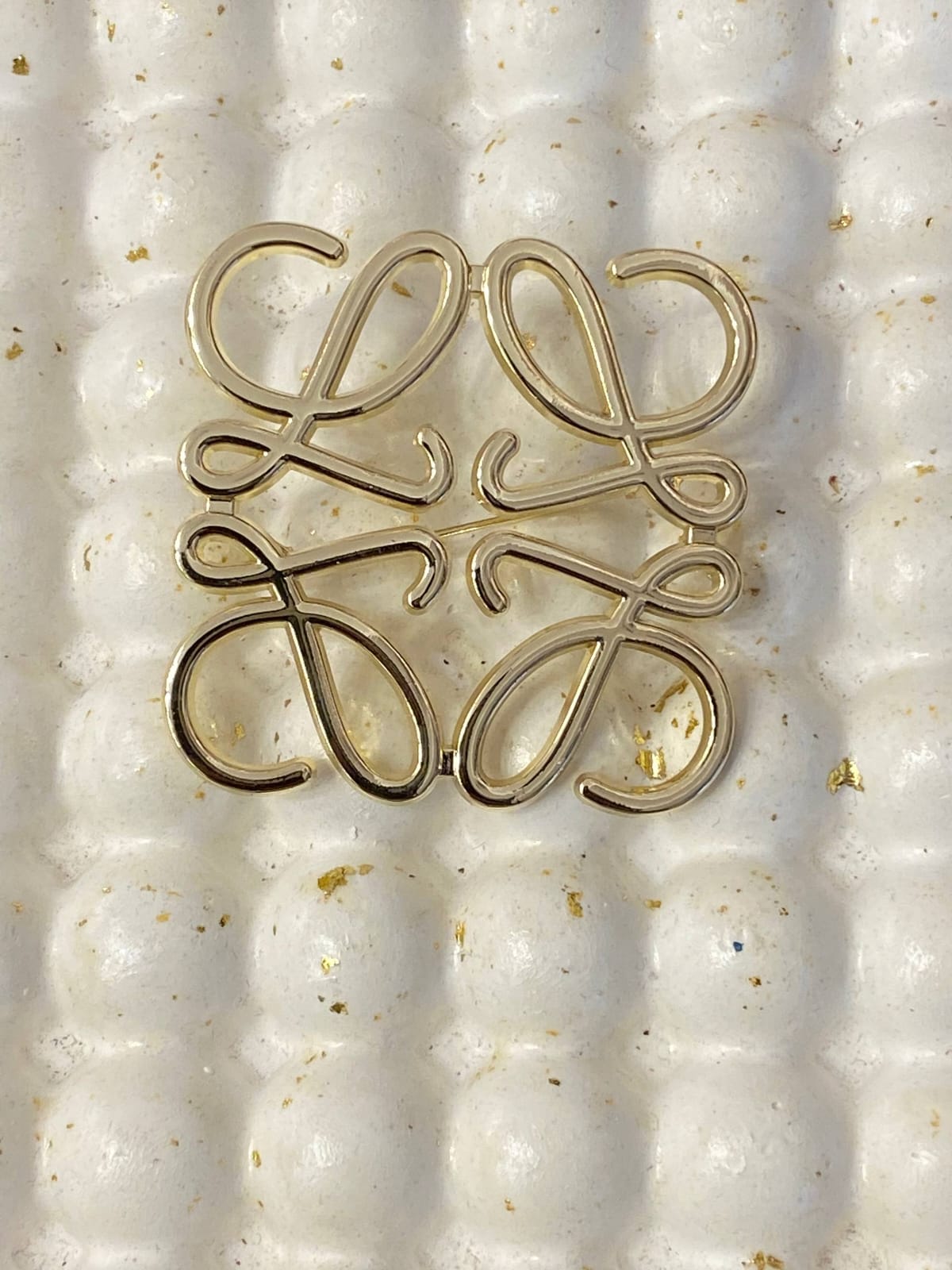 Loewe Brooch Original mirror-finish stainless steel (stamped/branded)