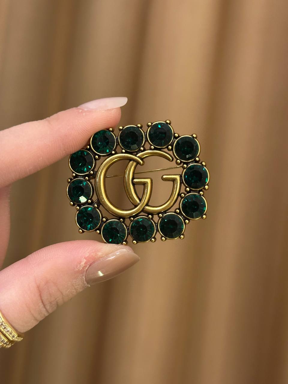 GgBrooch Original mirror-finish stainless steel (stamped/branded)