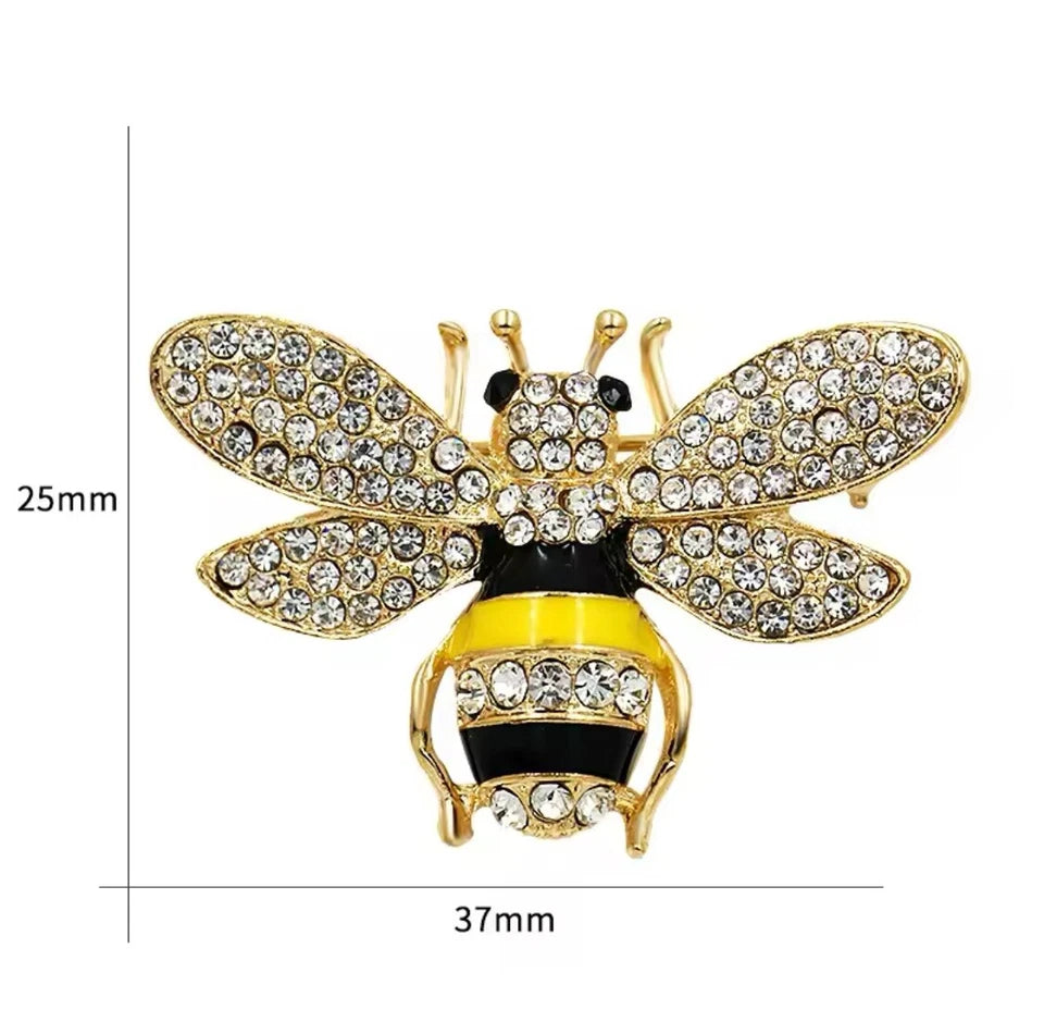 Yellow Bee Brooch