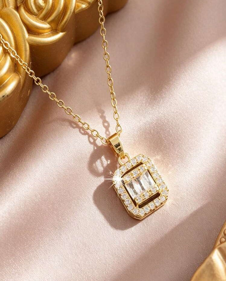Radiant Rectangle Necklace