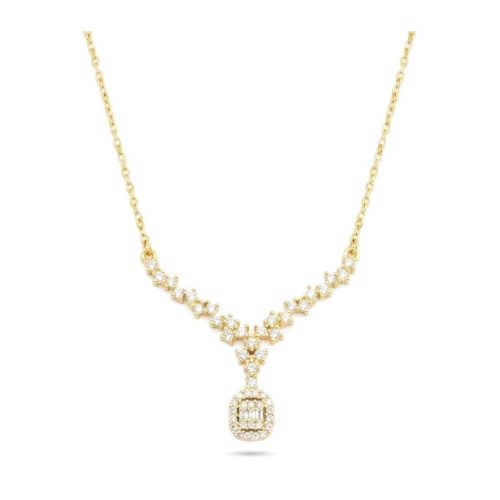 Cushion Halo Necklace