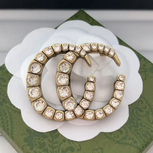Double G Brooch