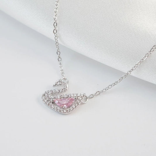 Swan silver pink