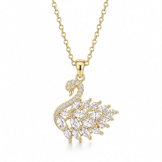 Swan gold white