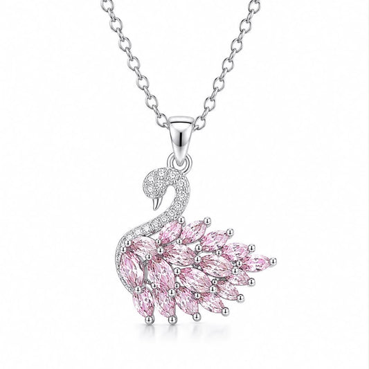 Swan silver pink