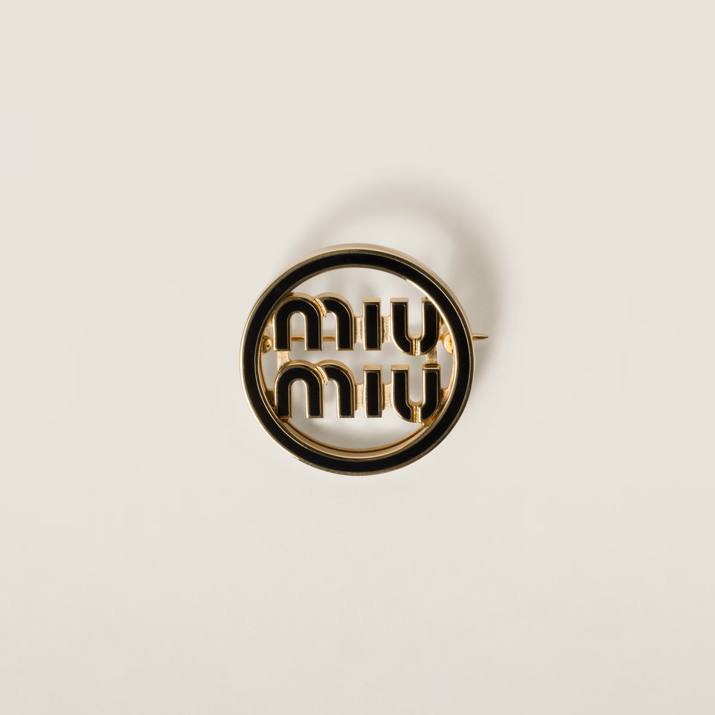 Miu Brooch Original mirror-finish stainless steel (stamped/branded)