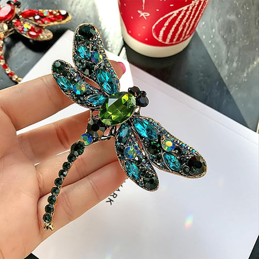 rystal Dragonfly Brooch