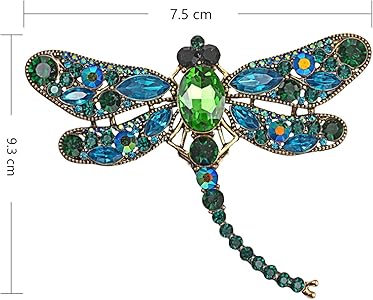 rystal Dragonfly Brooch