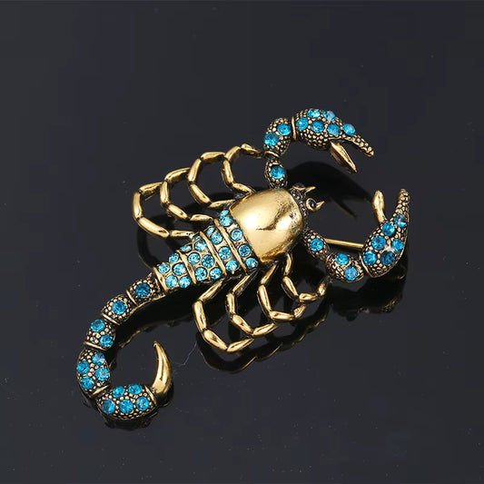 Crystal Scorpion Brooch