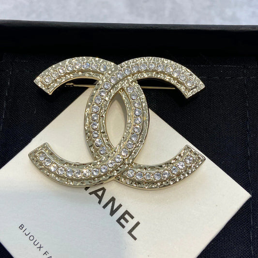 Crystal CC Brooch