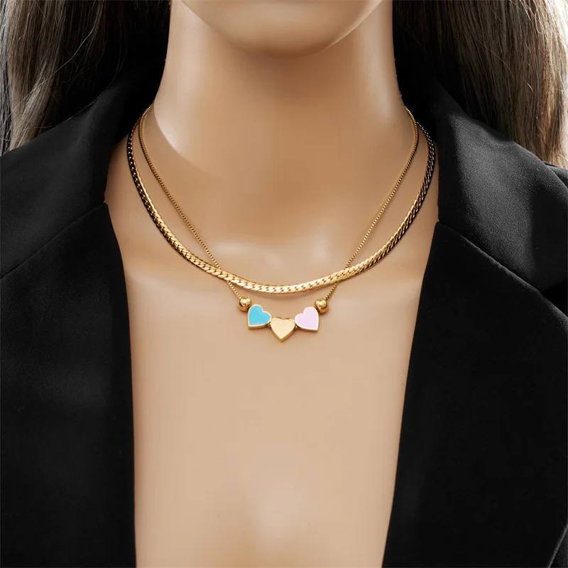Triple Heart Necklace
