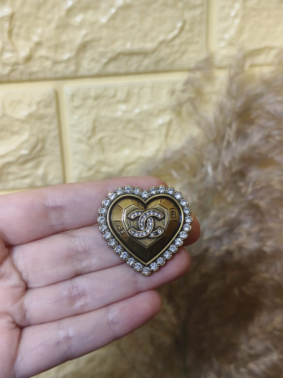 Chanel Brooch Original mirror-finish stainless steel (stamped/branded)