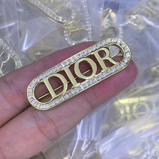 Dior Brooch Original mirror-finish stainless steel (stamped/branded)