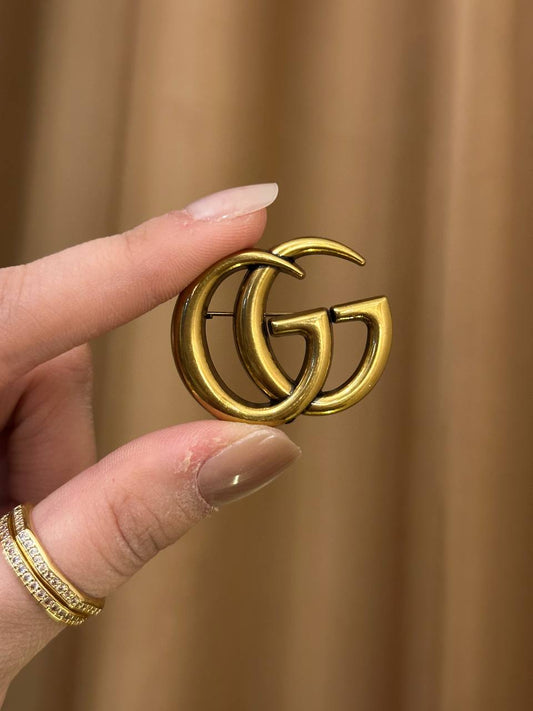 GgBrooch Original mirror-finish stainless steel (stamped/branded)
