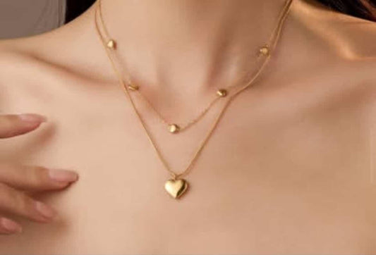 Layered Heart Necklace