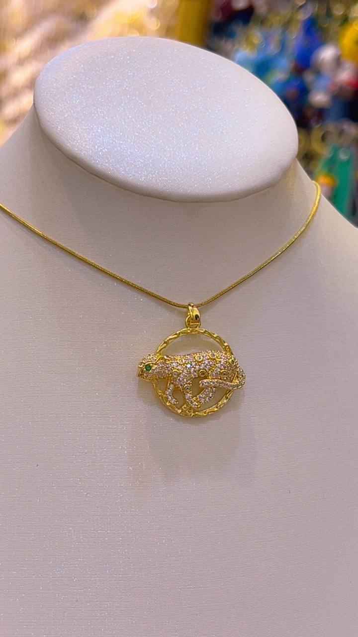 Crystal Panther Necklace