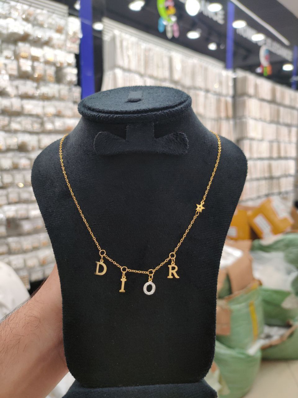 Letter Charm Choker Necklace