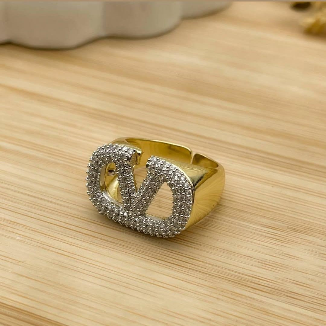 Crystal Pavé Ring