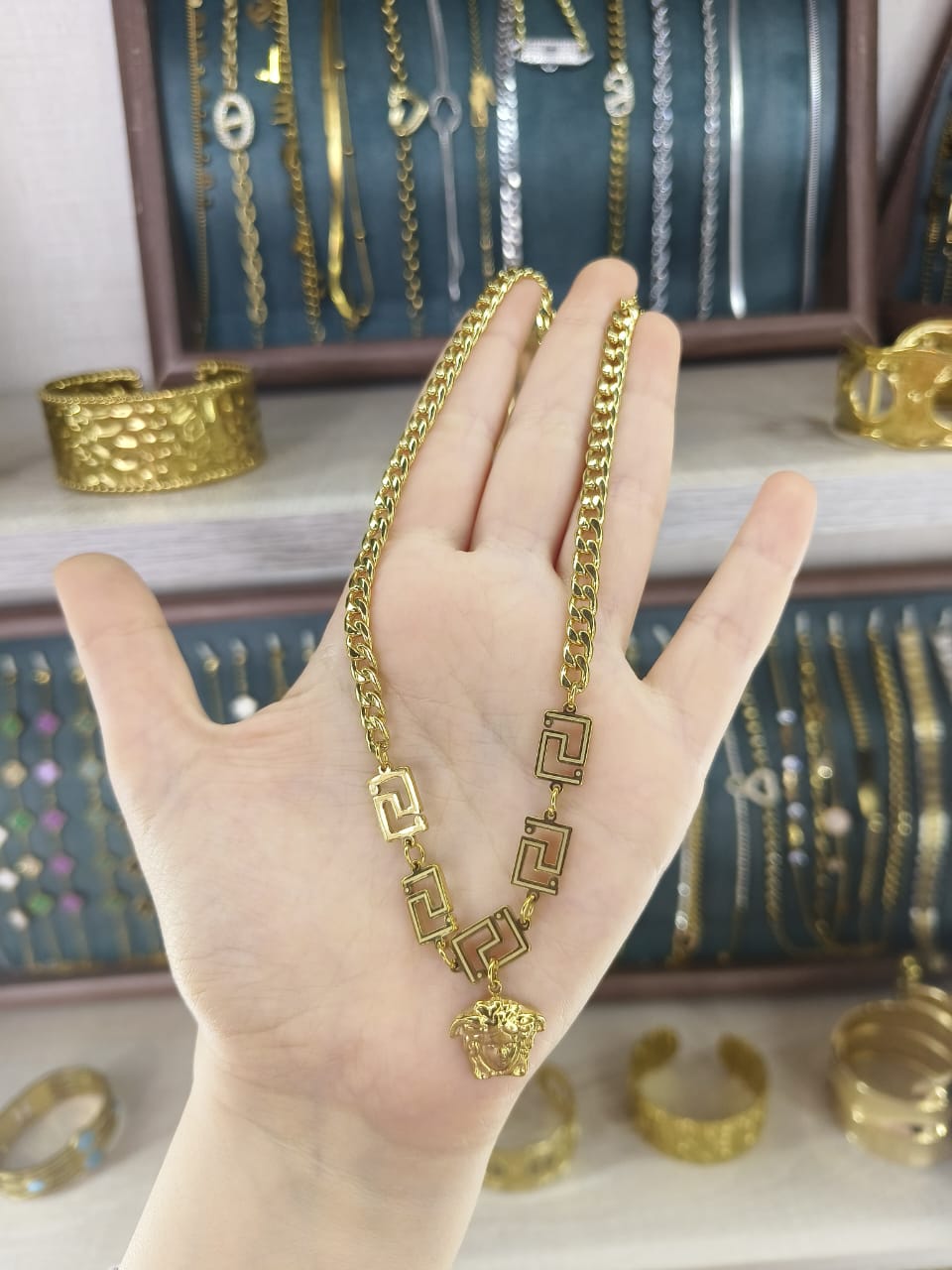 Gold Greca Necklace