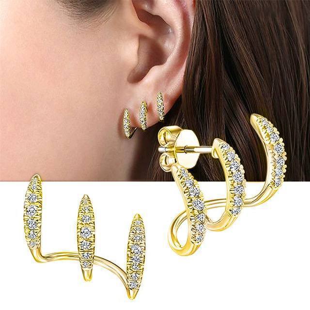 Triple Hoop Earrings